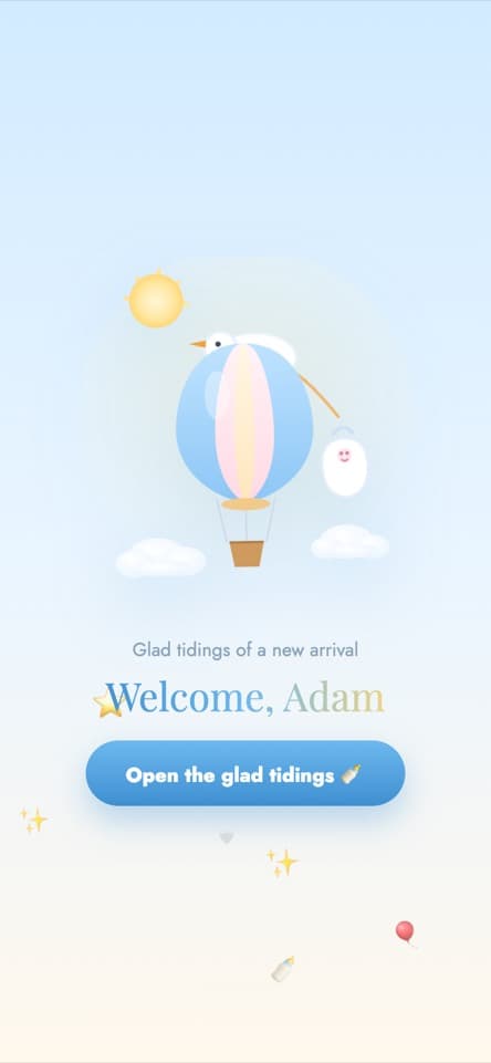 Opening screen — Clouds