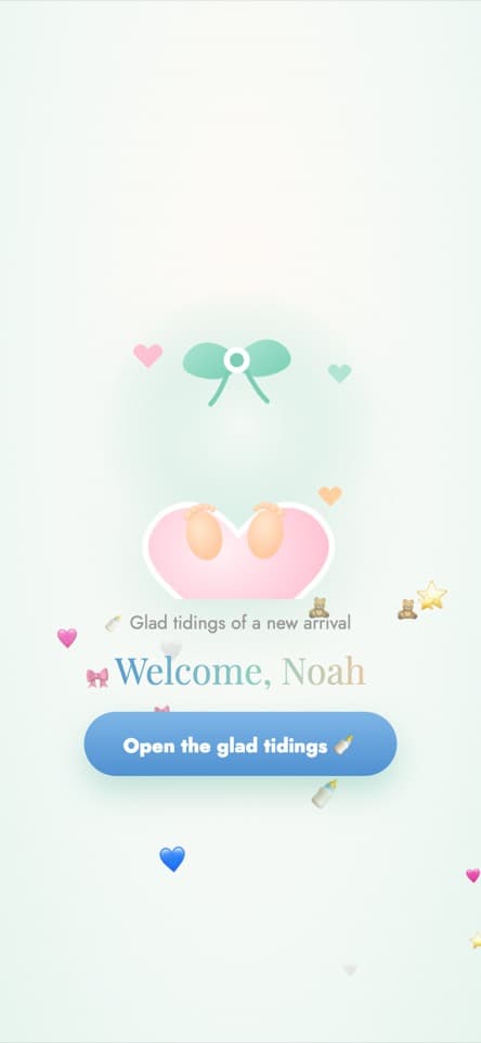 Opening screen — Little Steps