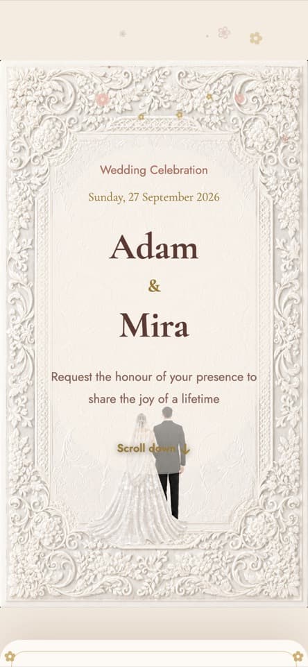 Inside the invitation — The Letter