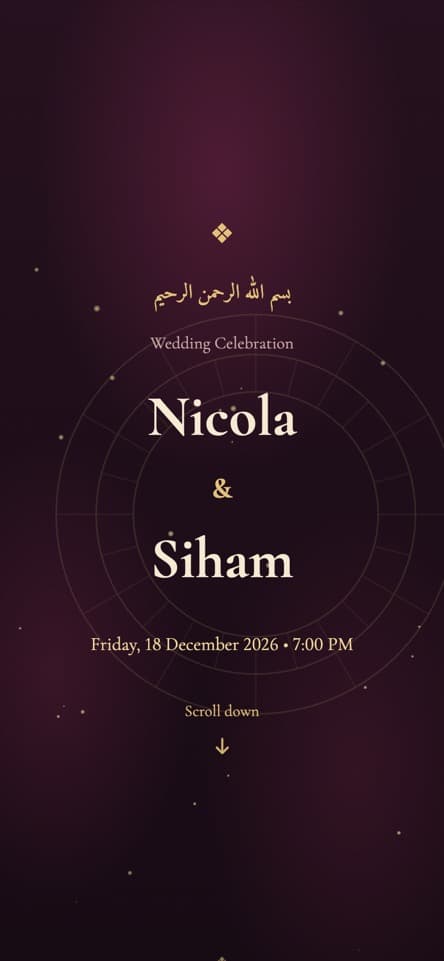 Inside the invitation — Royal