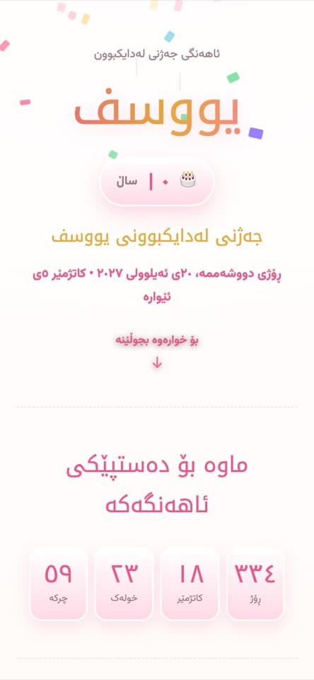 کارتەکە لە ناوەوە — کێک