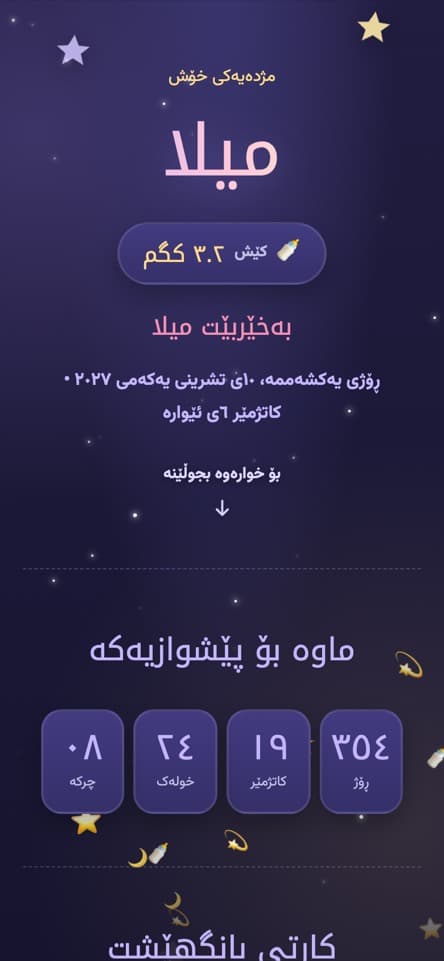 کارتەکە لە ناوەوە — مانگ